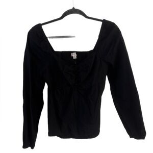 J. Crew Black Long Sleeve Blouse
